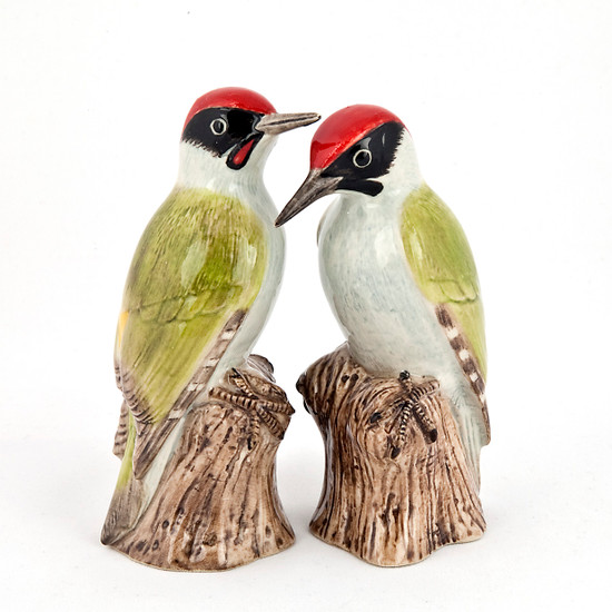 quail ceramics Woodpecker Salt and Pepper