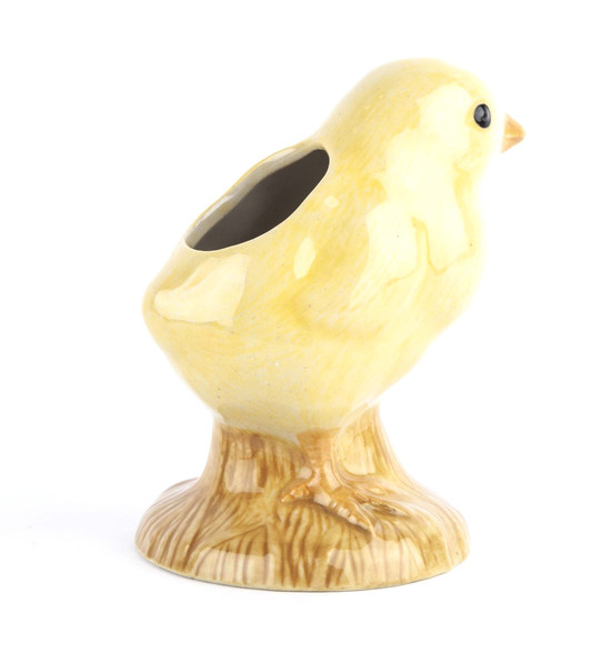 Quail Ceramics Yellow Chick Bud Vase