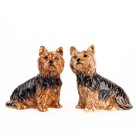 Quail Ceramics Yorkshire Terrier Salt And Pepper