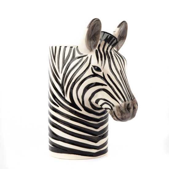Quail Ceramics Zebra Utensil Pot