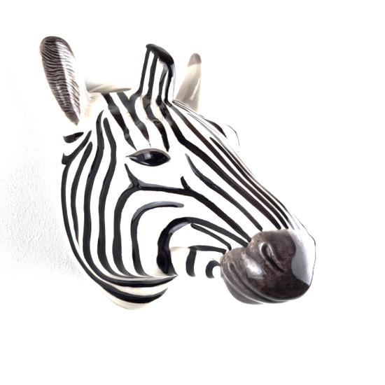 quail ceramics Zebra Wall Vase Large