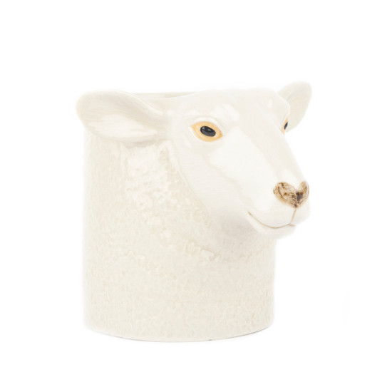 quail ceramics White faced Suffolk Sheep Pencil Pot