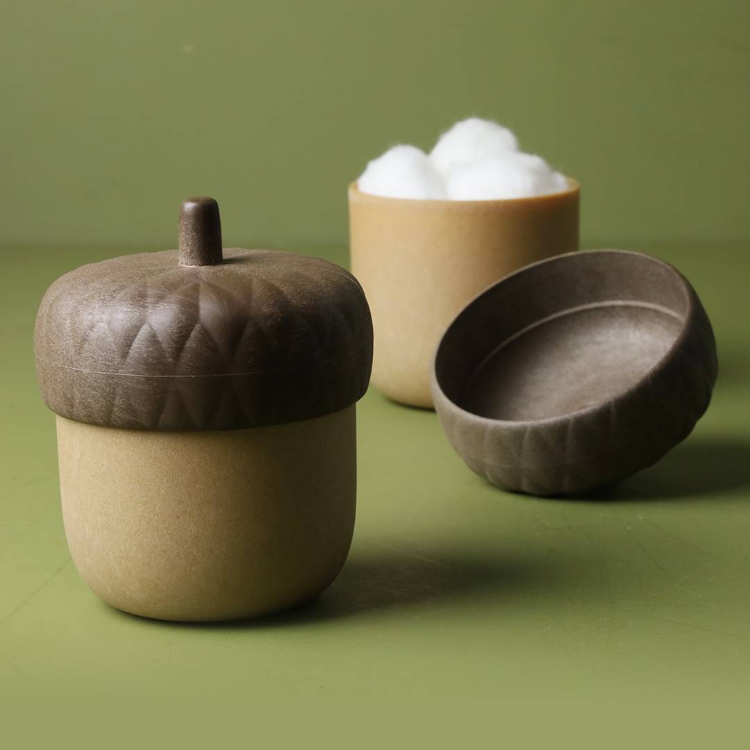qualy Acorn Cottonbud Holder