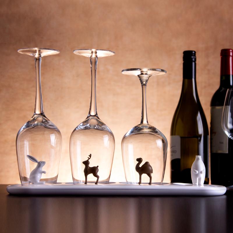 qualy Animal Parade Glass Tray