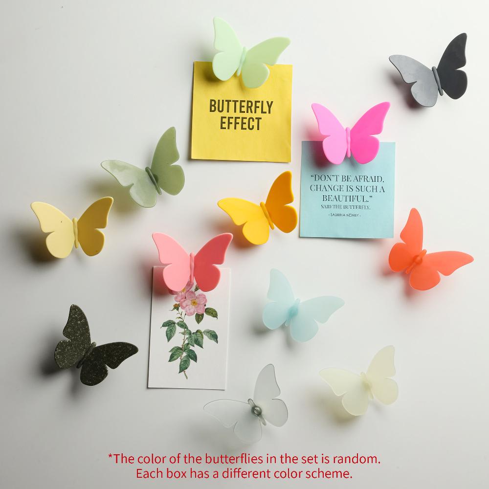Qualy Butterfly Magnet 3pcs/set (Random Color)