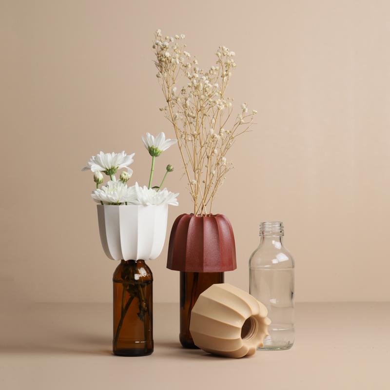 qualy Cacvase S – Screw Cap Bottle Vase (3 pcs/set)