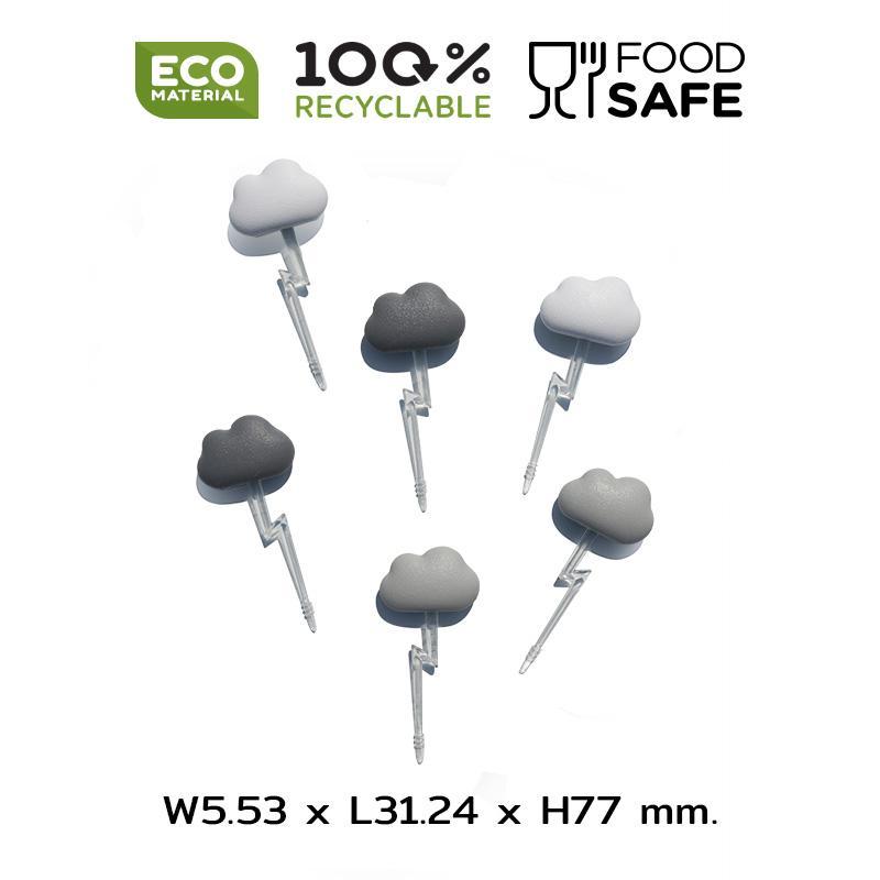 Qualy Cloud Party Picks (6 Pcs./pk)