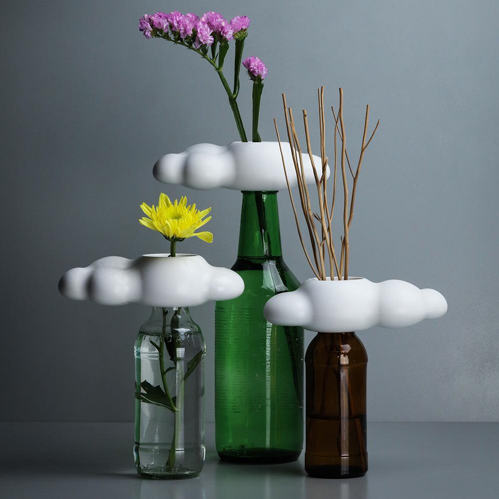 Qualy Cloud Vase – Screw Cap Bottle Vase