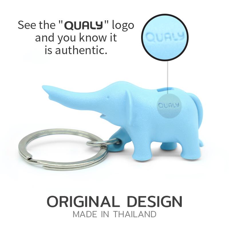Qualy Duo Elephant Key Ring