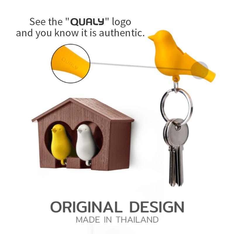 Qualy Duo Sparrow-Key Ring