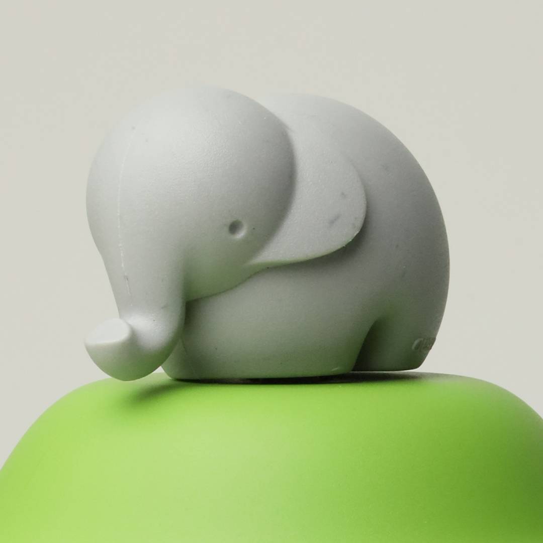 Qualy Elephant Double Wall Cup & Cover