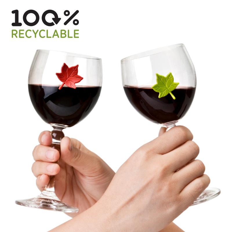 Qualy Leaf My Glass (Glass Tag)