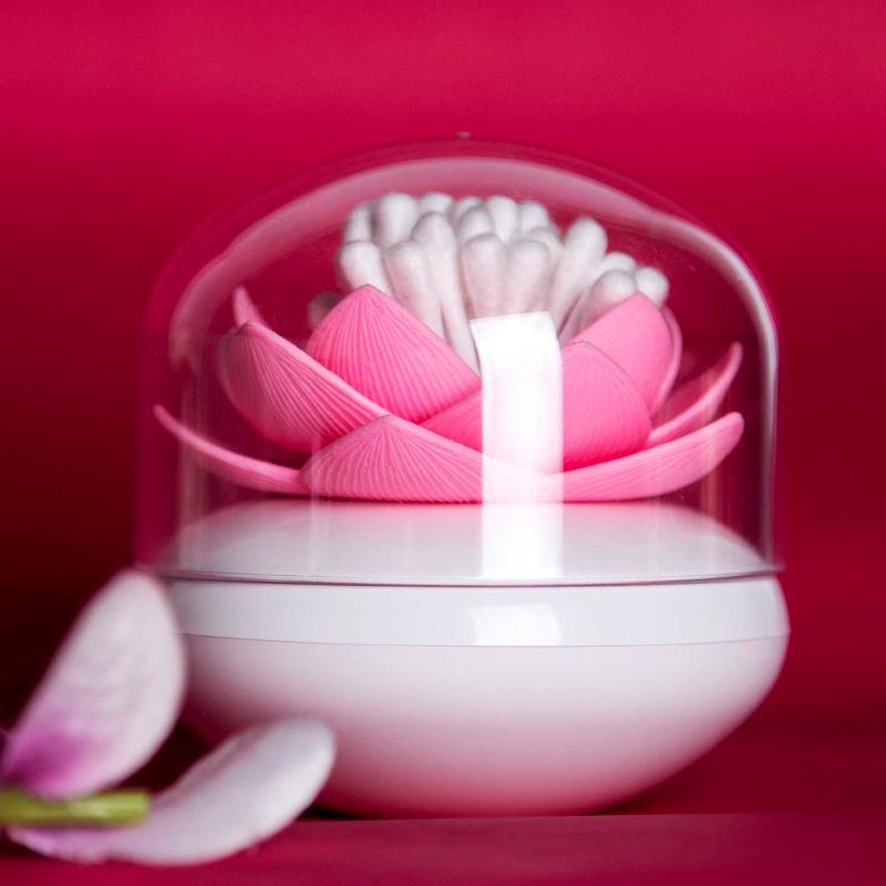 Qualy Lotus Cotton Bud Holder