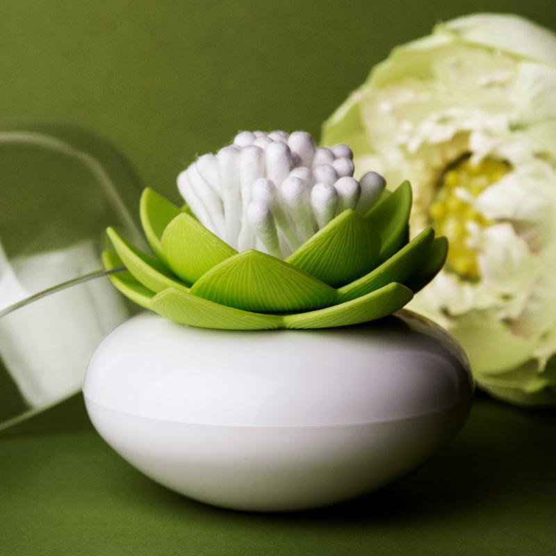 qualy Lotus Cotton Bud Holder