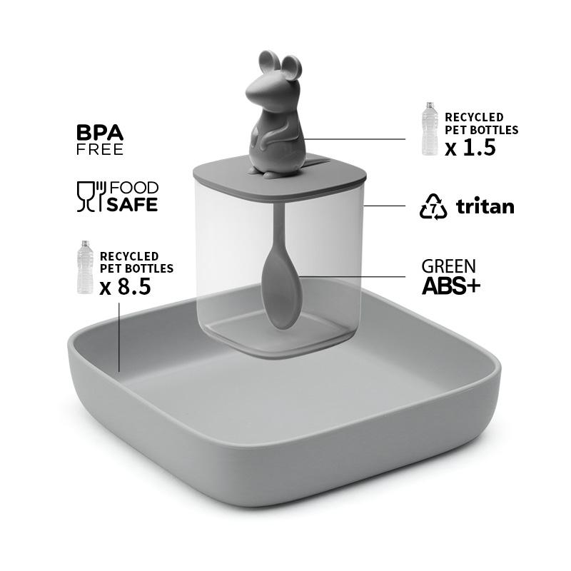 Qualy Lucky Mouse Seasoning Container Set