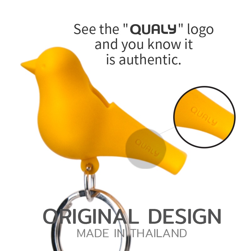 Qualy Mini Duo Sparrow Key Ring