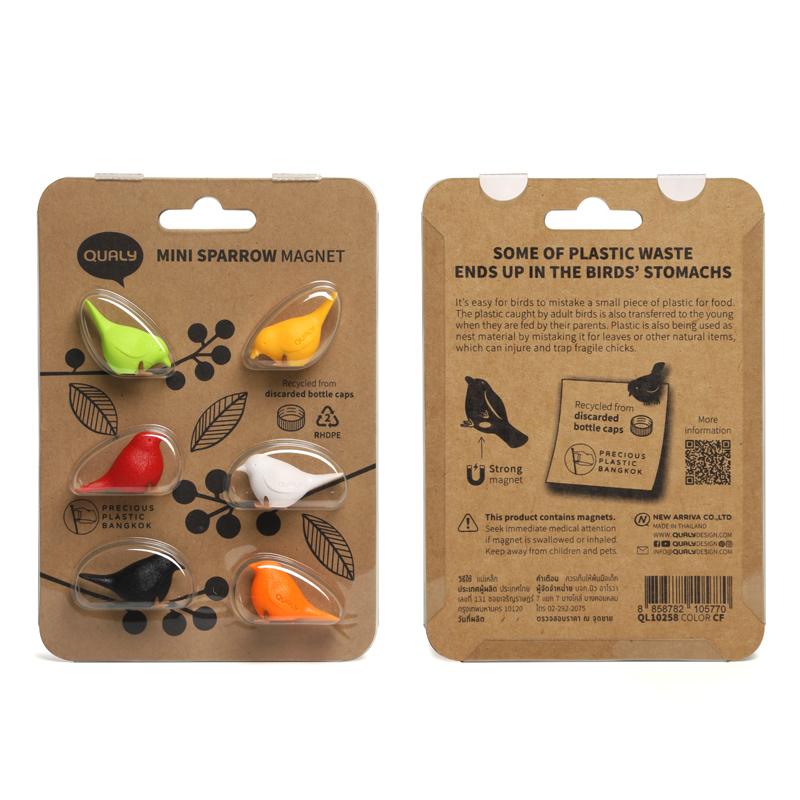 Qualy Mini Sparrow Magnet