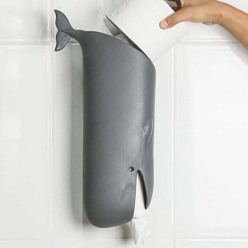 Qualy Moby Whale Plastic Bag Holder Ver 2