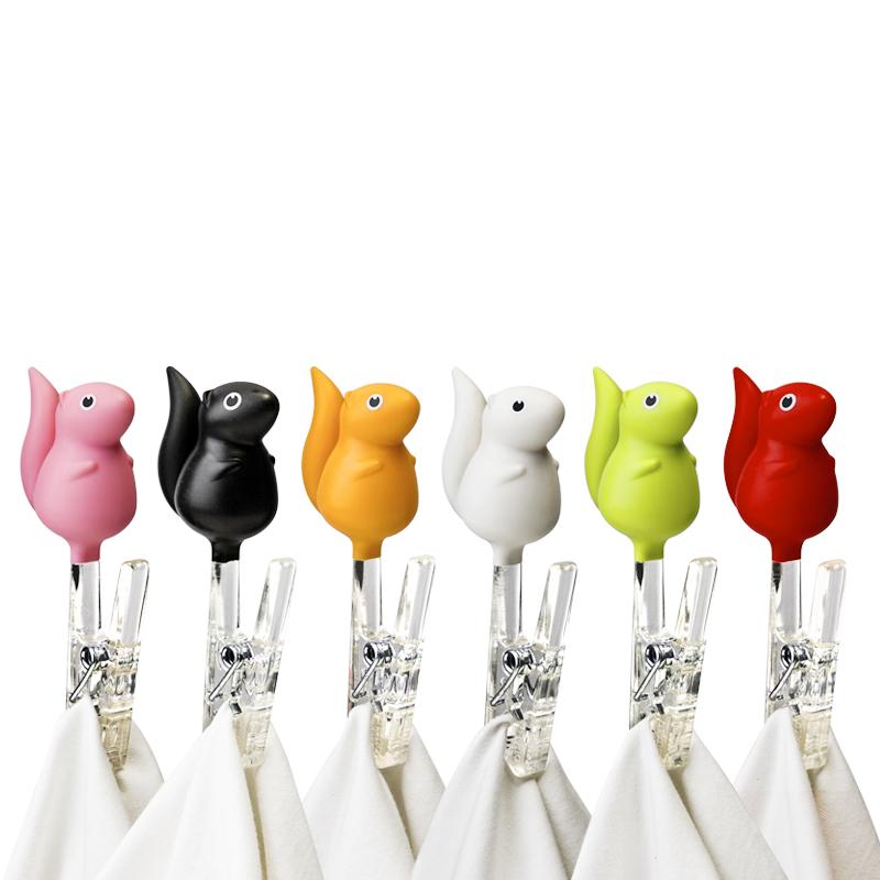 Qualy Peg Squirrel (2 Pcs/ Set)