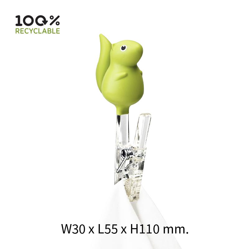 Qualy Peg Squirrel (2 Pcs/ Set)