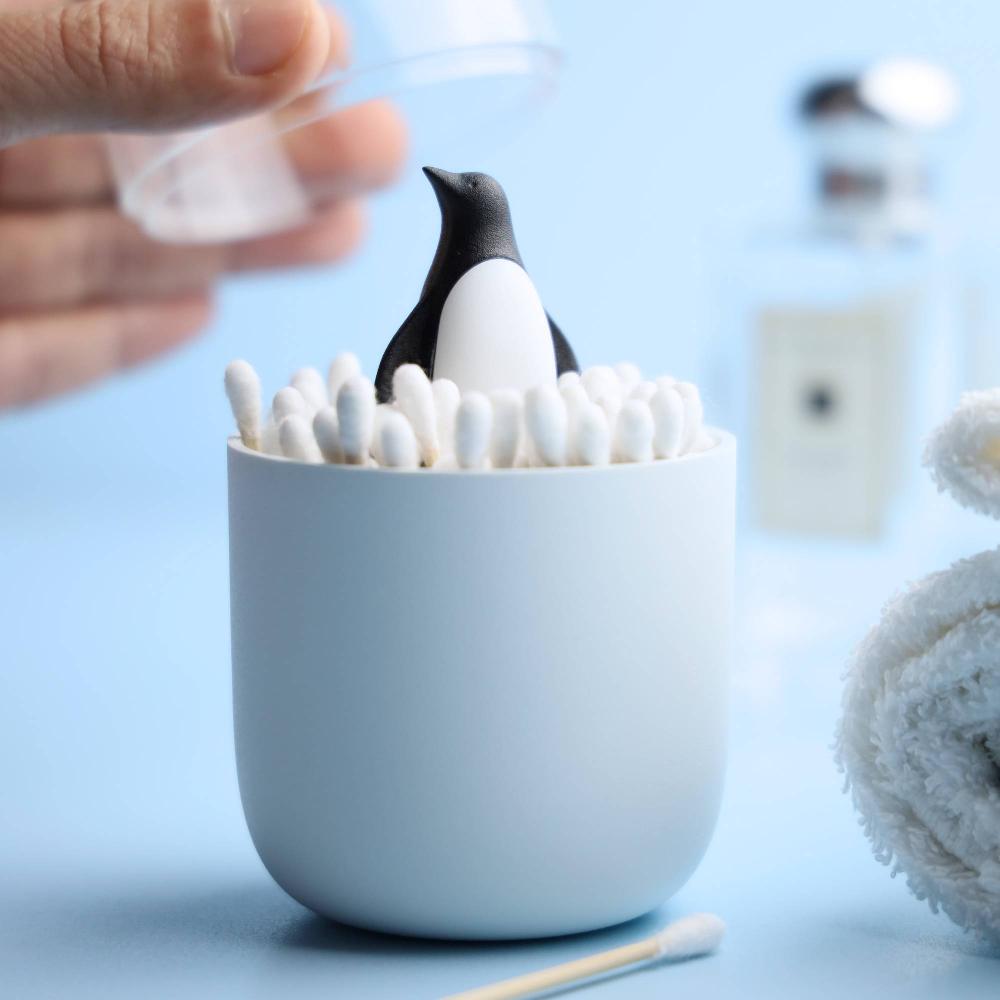 Qualy Penguin Cotton Bud Holder