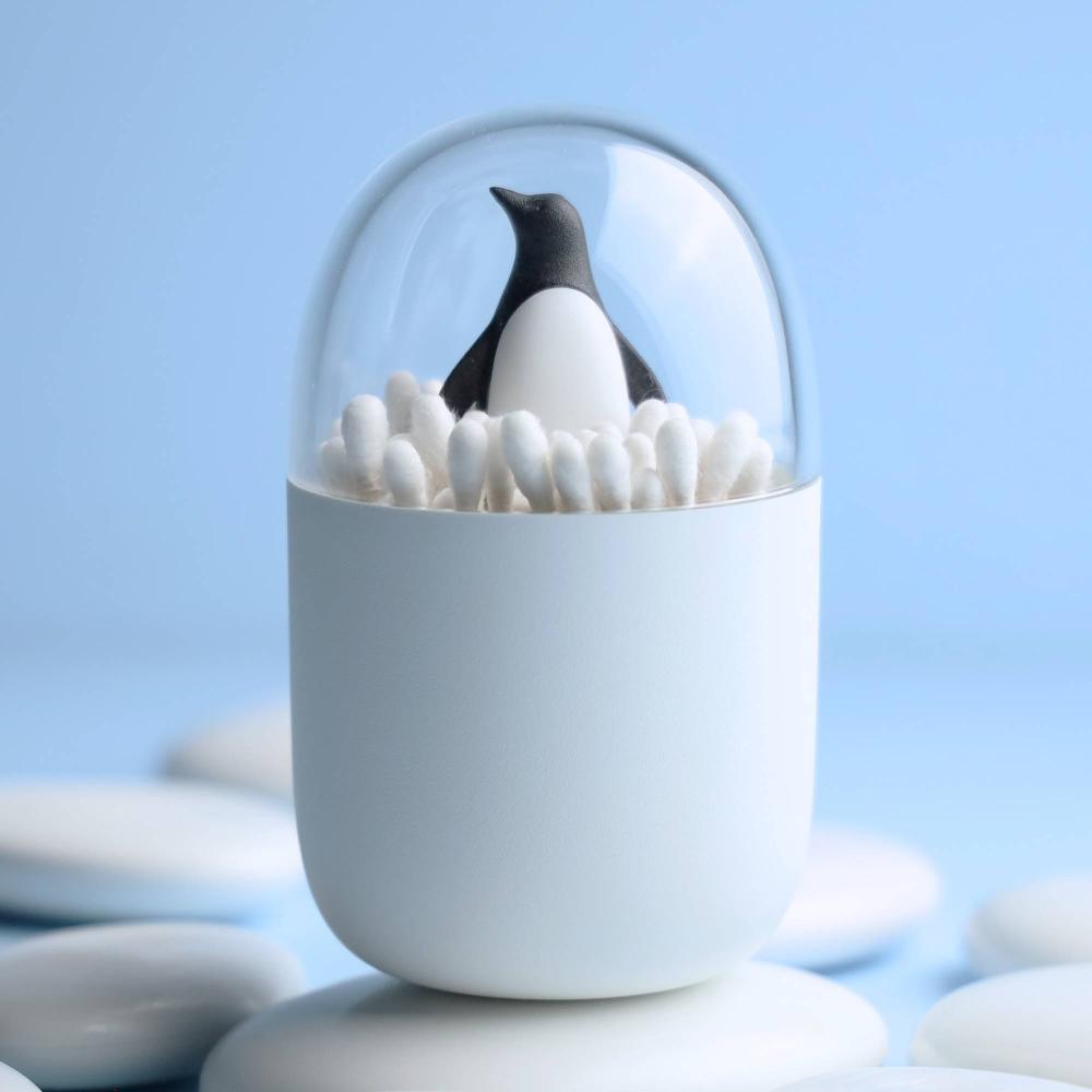 qualy Penguin Cotton Bud Holder