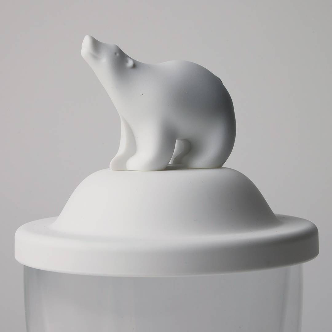 Qualy Polar Bear Double Wall Cup & Cover