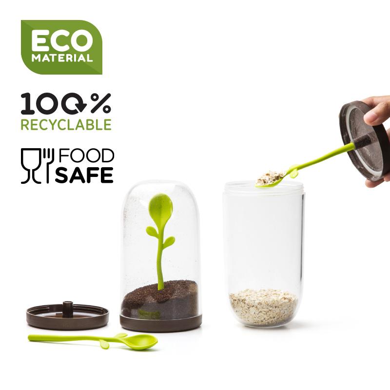 Qualy Sprout Jar + Spoon