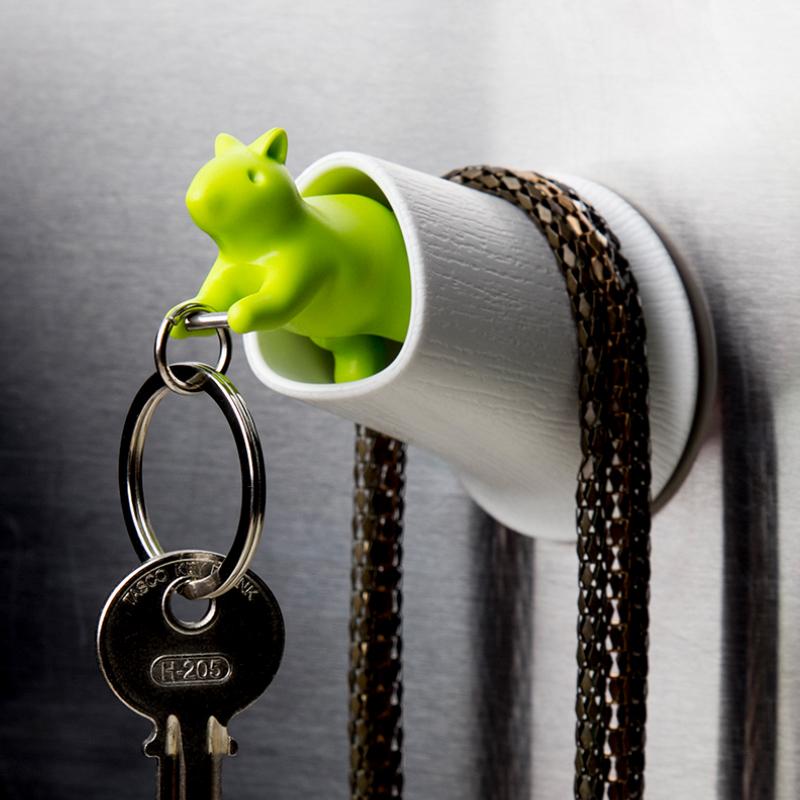 Qualy Squirrel Key Ring (Key Ring + Key Holder)