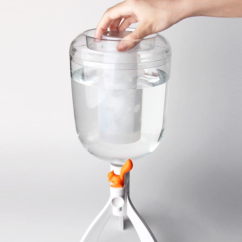Qualy Thirsty Squirrel Portable Water Dispenser 3L