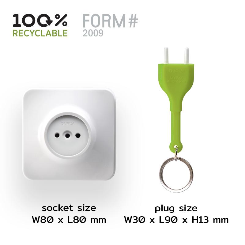 Qualy Unplug Key Ring