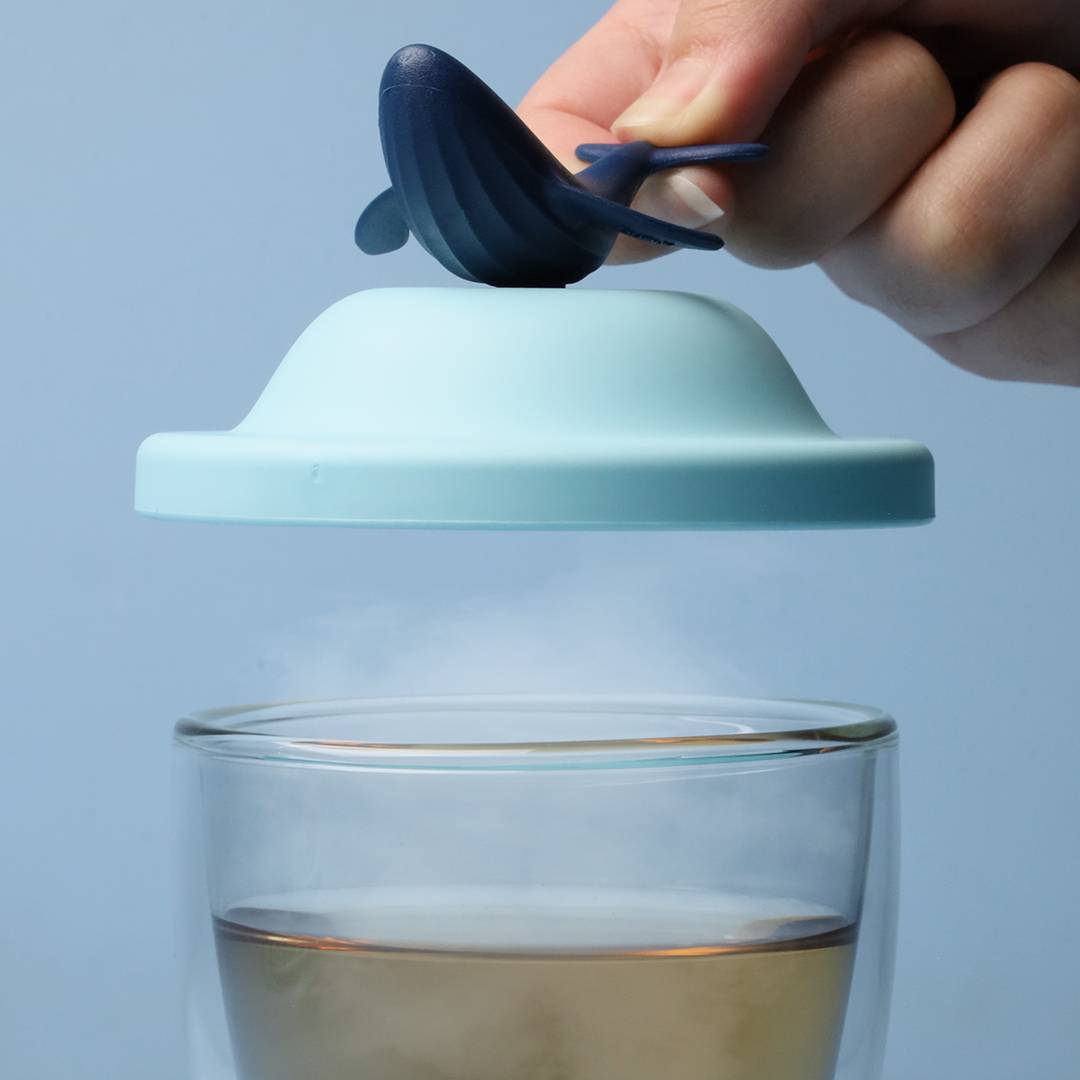 Qualy Whale Double Wall Cup & Cover