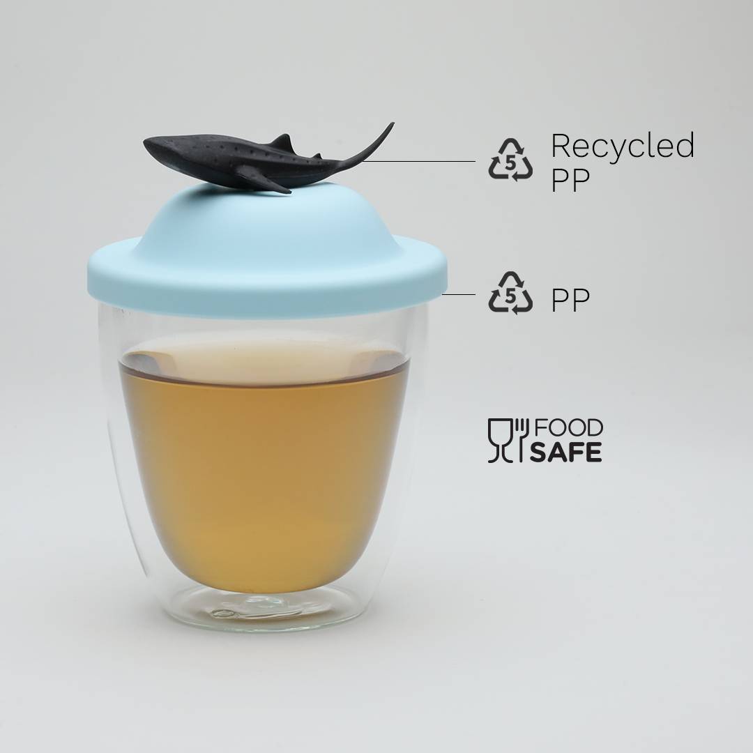 Qualy Whale Shark Double Wall Cup & Cover
