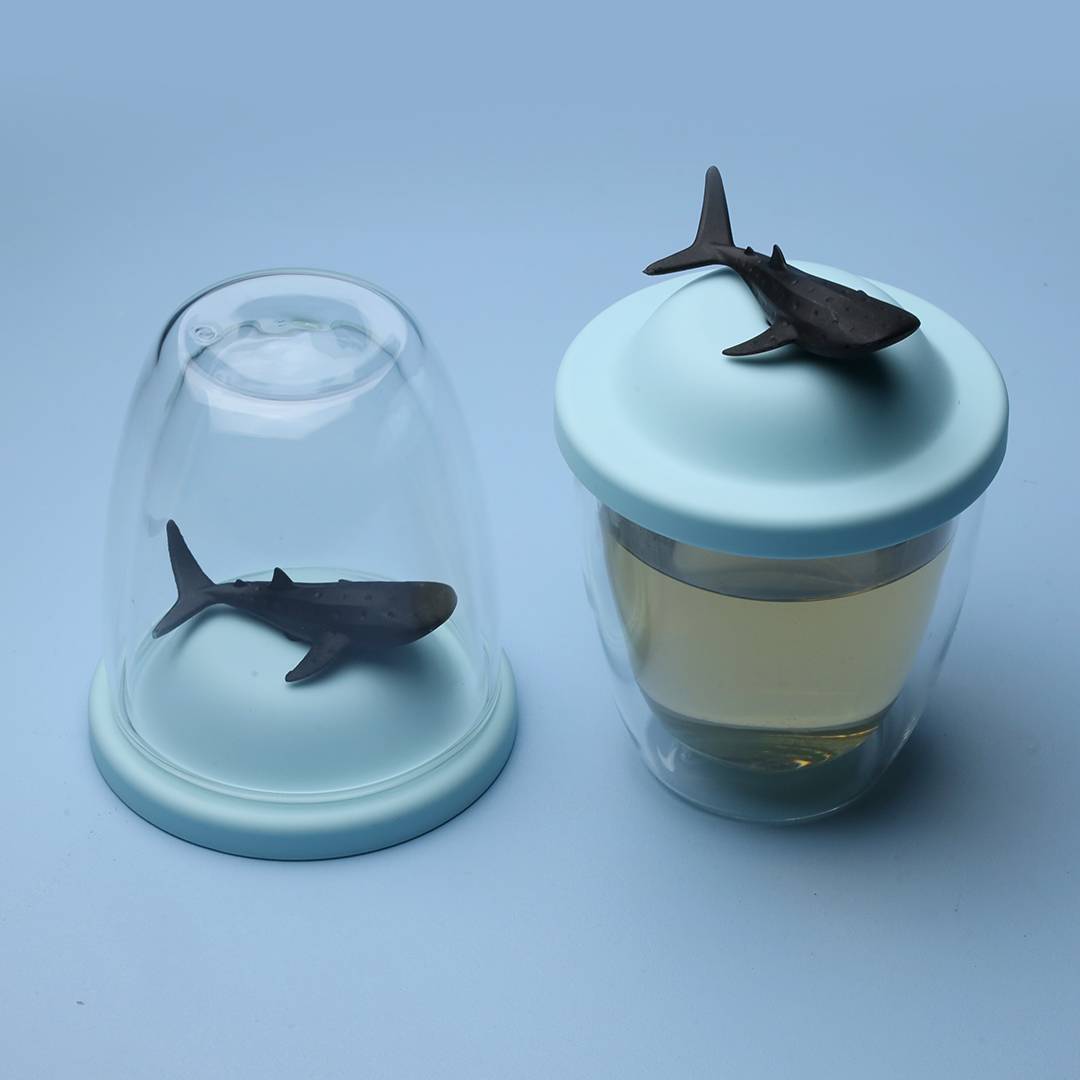 qualy Whale Shark Double Wall Cup & Cover