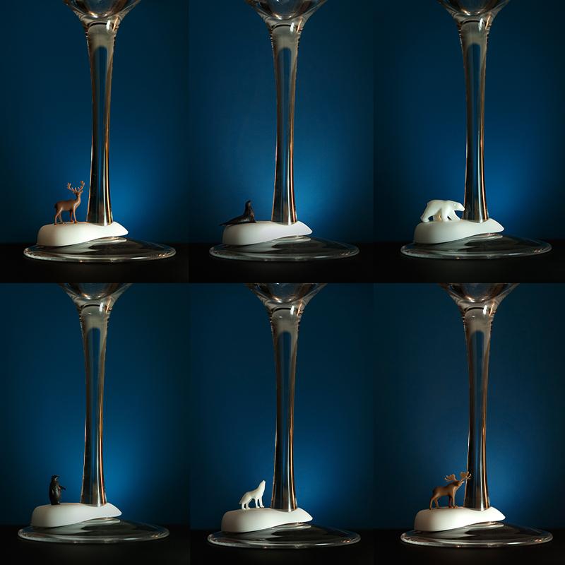 Qualy Wine Animals (Iceberg)