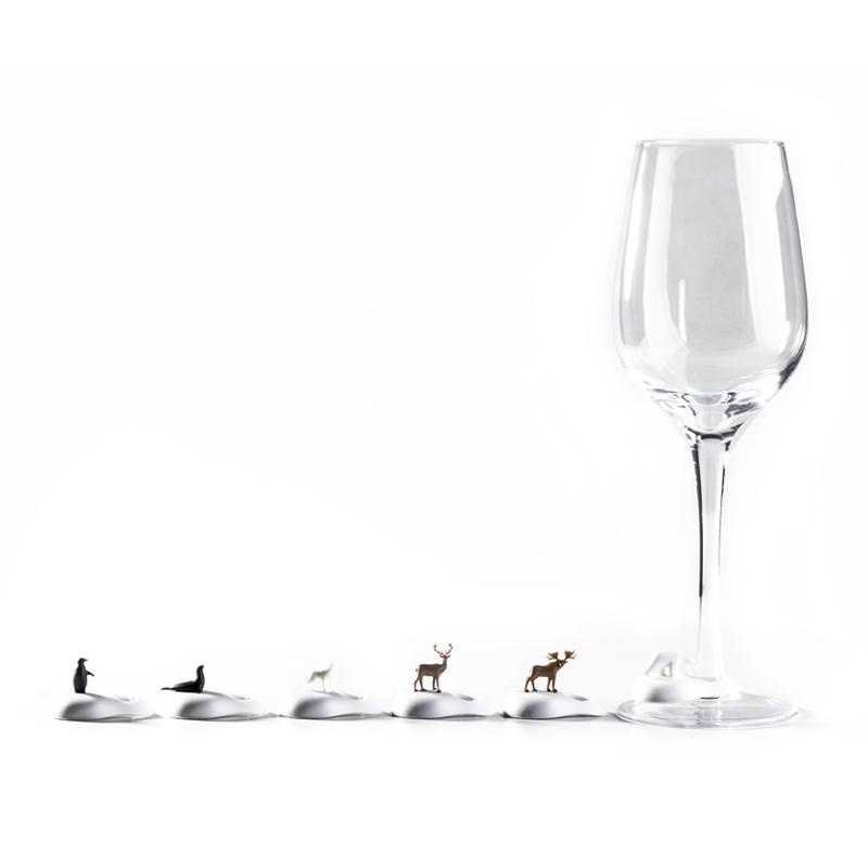 Qualy Wine Animals (Iceberg)