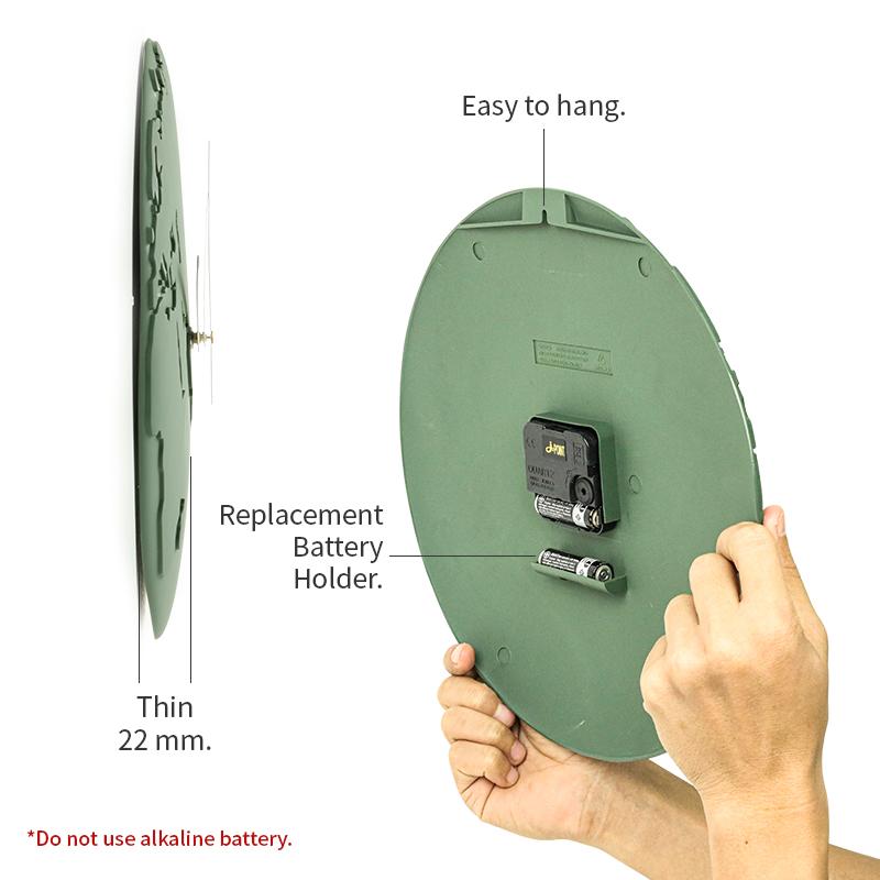 Qualy World Wide Waste Clock