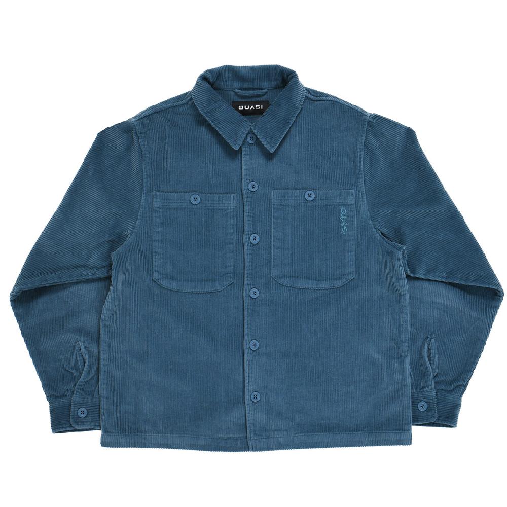 quasi skateboards Montauk Long Sleeve Button Up Shirt [Ocean]