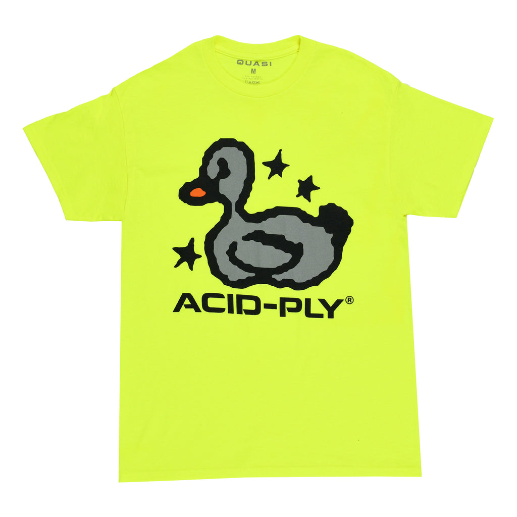 quasi skateboards Duck Tech Tee [Safety Green]