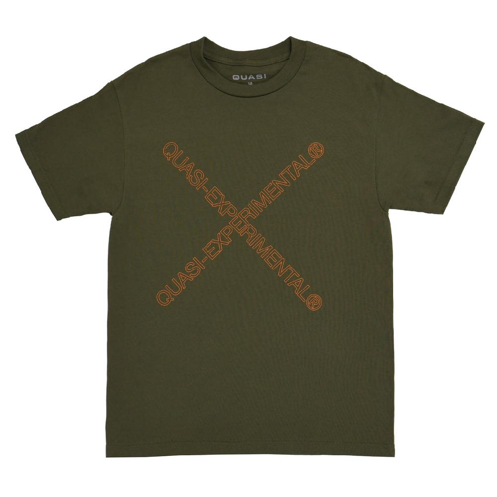 quasi skateboards EXP. Outline Tee [Military Green]
