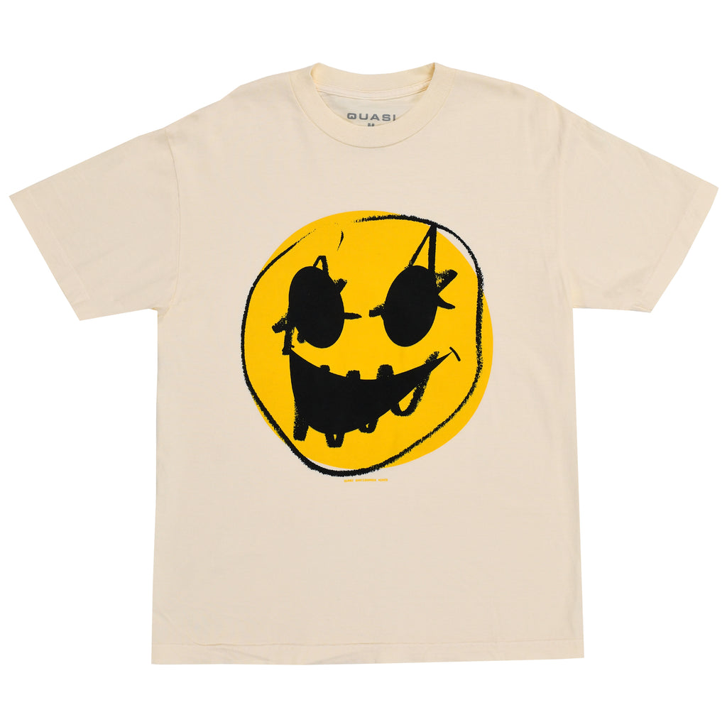 quasi skateboards Haha Tee [Faded Cream]