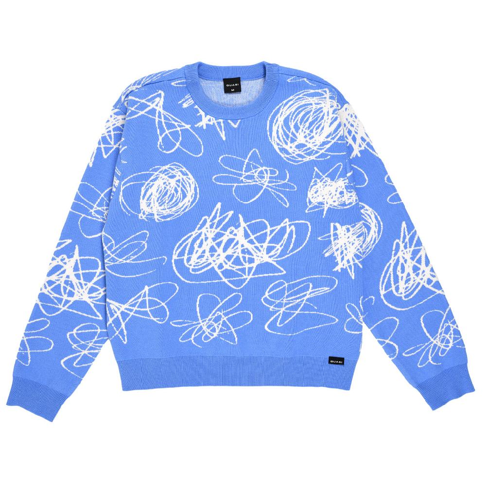 quasi skateboards Lascaux Sweater [Vista Blue]