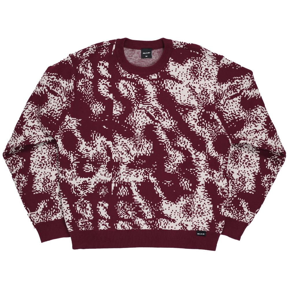 quasi skateboards Moire Sweater [Rhubarb]