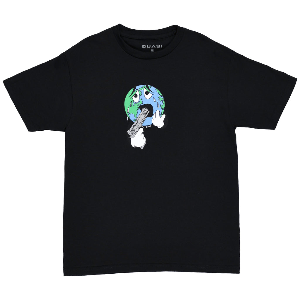 quasi skateboards Small World Tee [Black]
