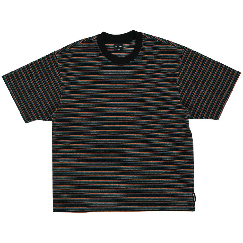 quasi skateboards Sync Striped Tee [Black]