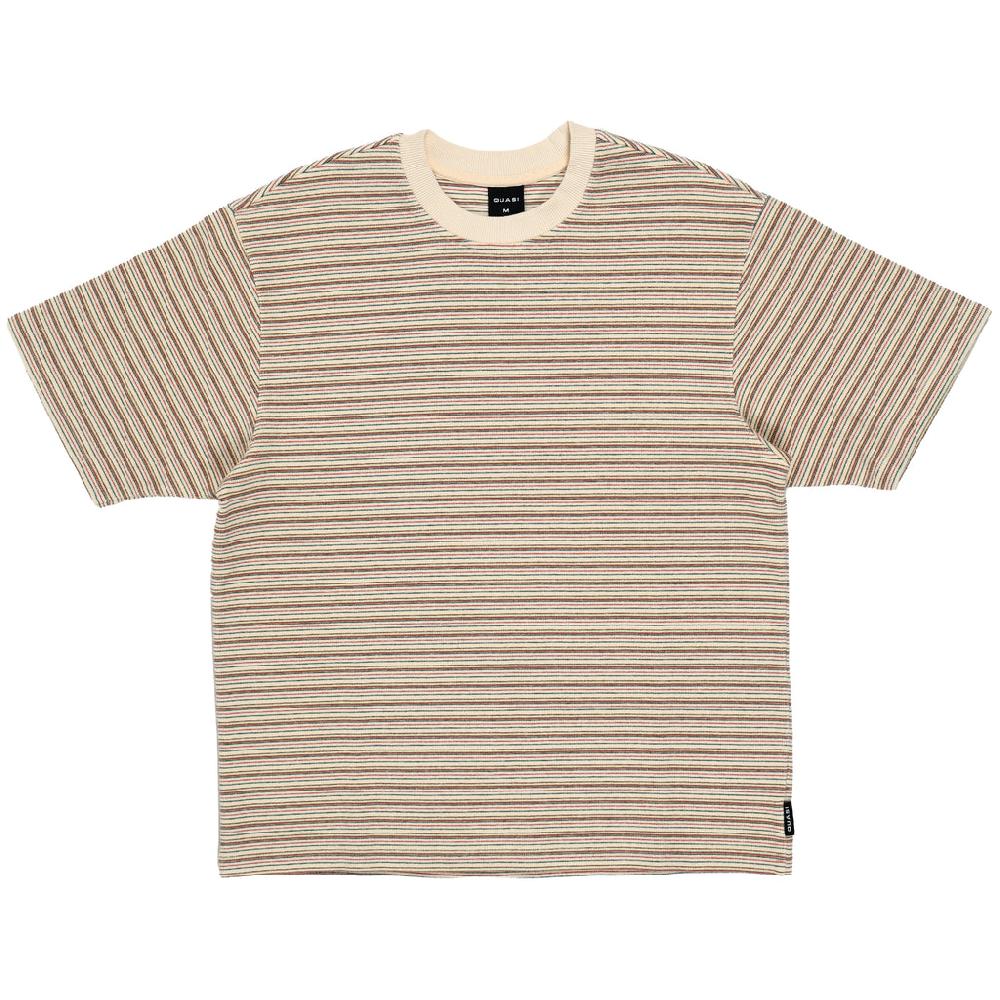 quasi skateboards Sync Striped Tee [Cream]