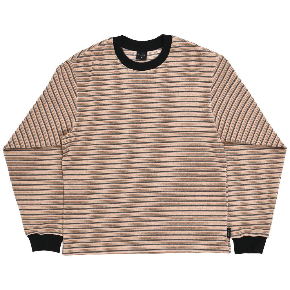 quasi skateboards Verve Long Sleeve Striped Tee [Cream]