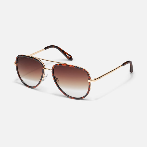 Quay ALL IN MINI Small Pilot Sunglasses With Gradient Lenses