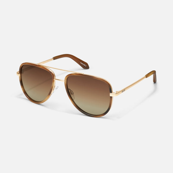 Quay ALL IN MINI Small Pilot Sunglasses With Gradient Lenses SALE