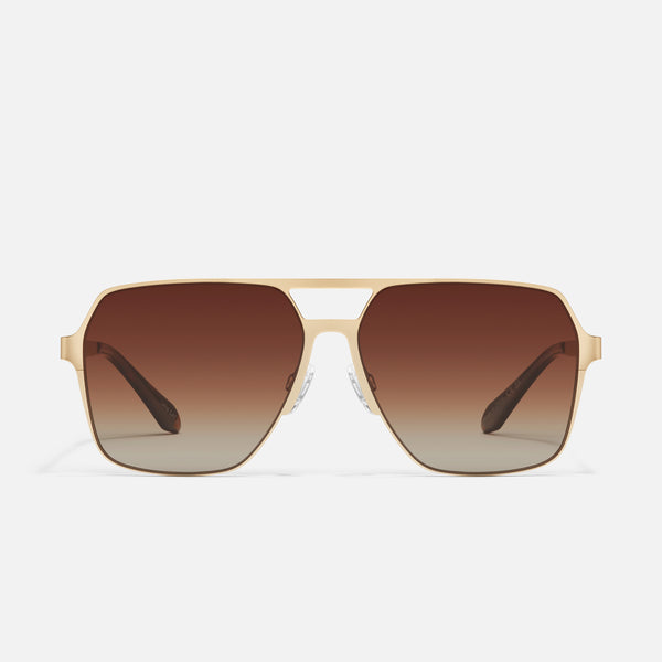 Quay BACKSTAGE PASS Flat Top Square Aviator Sunglasses